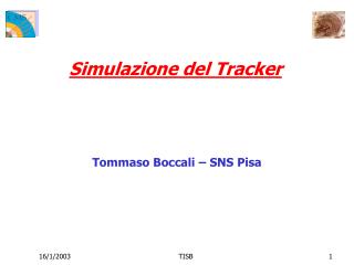 Simulazione del Tracker