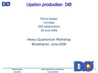 Upsilon production D Ø