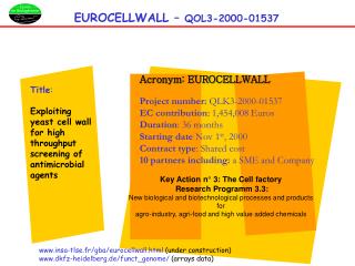 EUROCELLWALL – QOL3-2000-01537