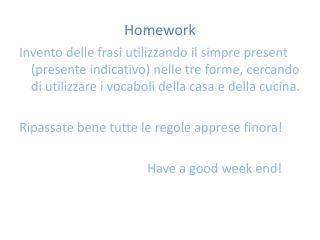 Homework