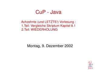 Montag, 9. Dezember 2002