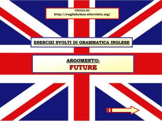 ESERCIZI SVOLTI DI GRAMMATICA INGLESE