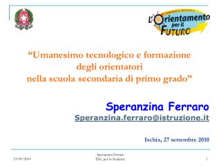 “Umanesimo tecnologico e formazione degli orientatori nella scuola secondaria di primo grado”