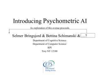 Introducing Psychometric AI