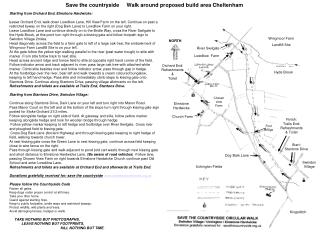 Save the countryside Walk around proposed build area Cheltenham