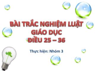 Thực hiện : Nhóm 3