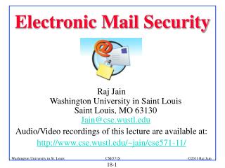 Electronic Mail Security