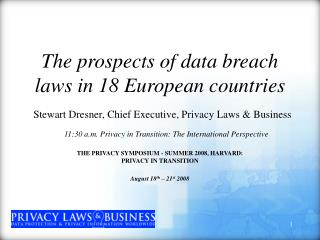 The prospects of data breach laws in 18 European countries