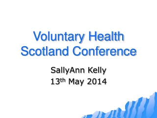 Voluntary Health Scotland Conference