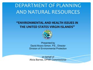 DEPARTMENT OF PLANNING AND NATURAL RESOURCES