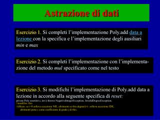 Astrazione di dati