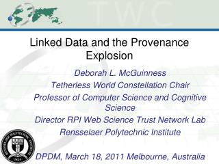 Linked Data and the Provenance Explosion