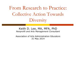 From Research to Practice: Collective Action Towards Diversity