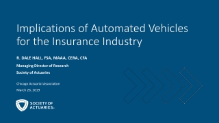 Implications of Automated Vehicles for the Insurance Industry
