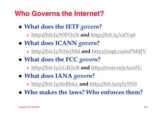 Who Governs the Internet?