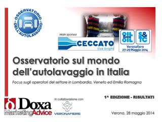 Osservatorio sul mondo dell’autolavaggio in Italia