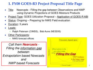 1. FY08 GOES-R3 Project Proposal Title Page