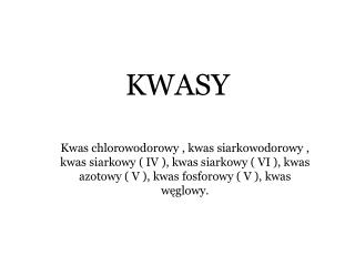 KWASY