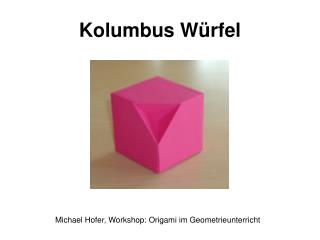 Kolumbus Würfel