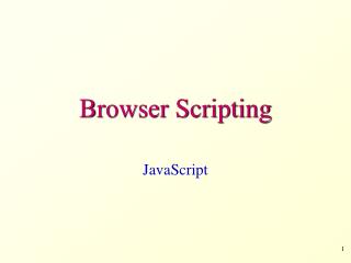 Browser Scripting