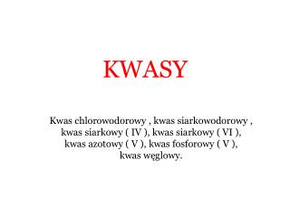 KWASY