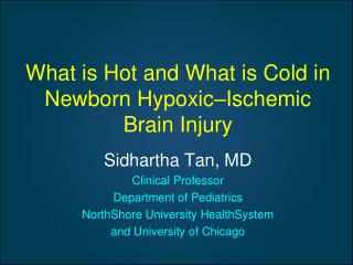 What is Hot and What is Cold in Newborn Hypoxic–Ischemic Brain Injury