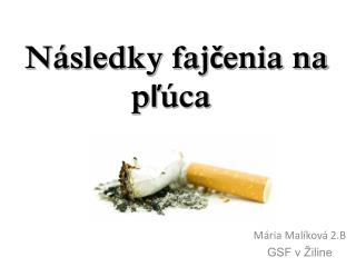 Následky fajčenia na pľúca