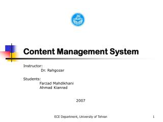 Content Management System