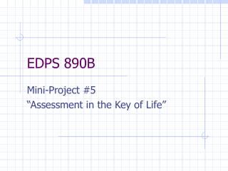 EDPS 890B