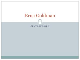 Erna Goldman