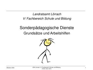 Landratsamt Lörrach V/ Fachbereich Schule und Bildung Sonderpädagogische Dienste