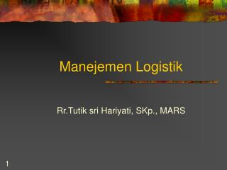 Manejemen Logistik