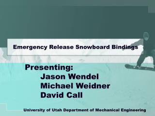 Emergency Release Snowboard Bindings