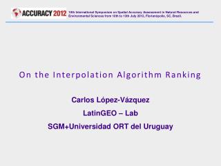 On the Interpolation Algorithm Ranking