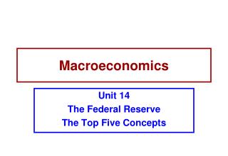 Macroeconomics