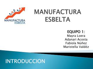 MANUFACTURA ESBELTA