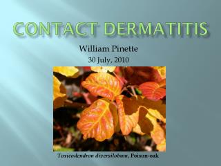 Contact dermatitis