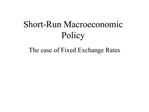 Short-Run Macroeconomic Policy