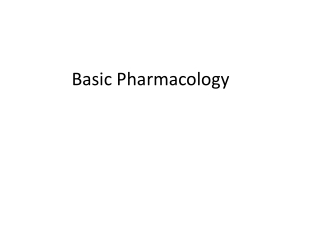 Basic Pharmacology