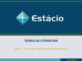 TEORIA DA LITERATURA