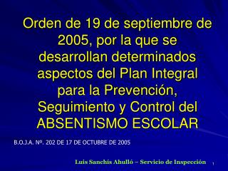 B.O.J.A. Nº. 202 DE 17 DE OCTUBRE DE 2005