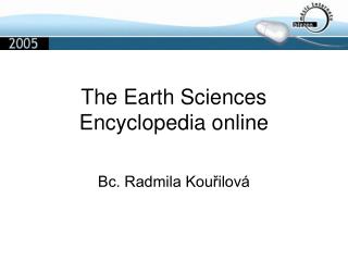 The Earth Sciences Encyclopedia online