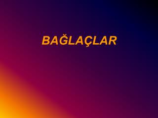 BAĞLAÇLAR