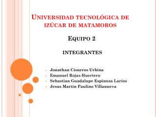 Universidad tecnológica de izúcar de matamoros