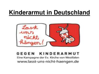 Kinderarmut in Deutschland