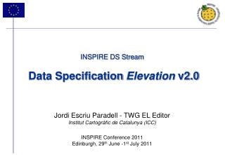 INSPIRE DS Stream Data Specification Elevation v2.0