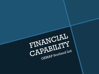 FINANCIAL CAPABILITY