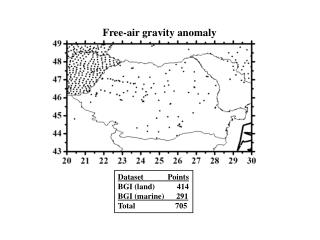 Dataset Points BGI (land) 414 BGI (marine) 291