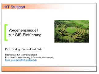 Vorgehensmodell zur GIS-Einführung