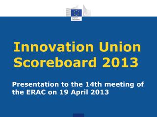 Innovation Union Scoreboard 2013